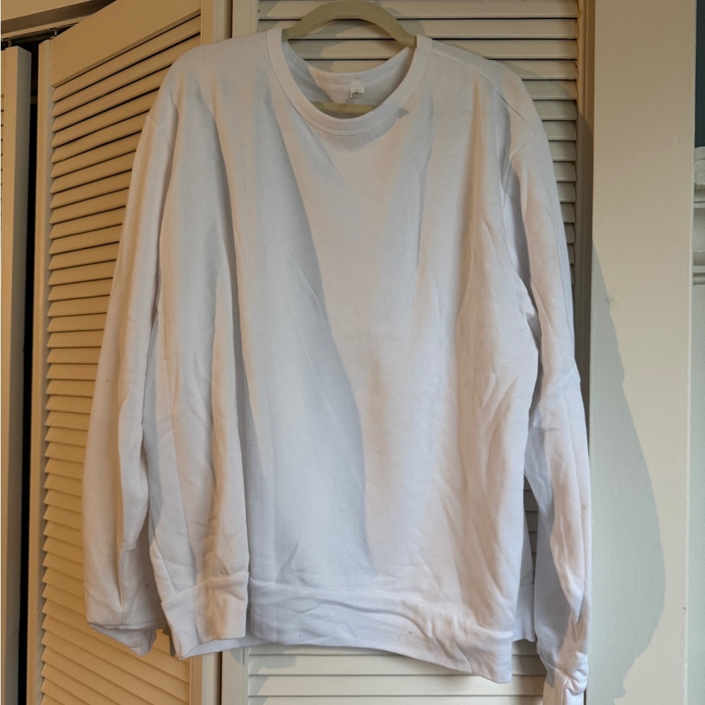 American Apparel White Crewneck Sweater